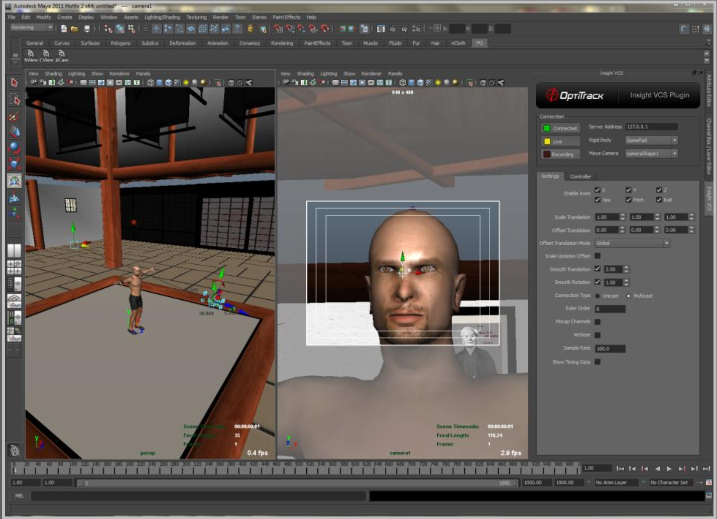 Autodesk Maya OptiTrack Insight VCS Plugin EXTERNAL OptiTrack